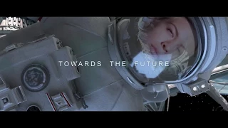 Towards the future - Astronauts in spaceship - sci fi film in space