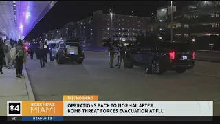 Fort Lauderdale-Hollywood International Airport terminal temporarily evacuated after bomb threat