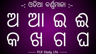 Odia Barnamala | Odia Barnabodha | Odia Alphabet | PLR Odia Study