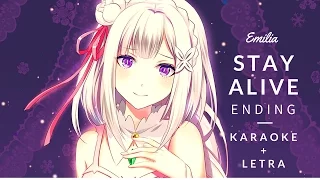 【Karaoke】Re:Zero Ending 2 full  Stay Alive  Letra en Español