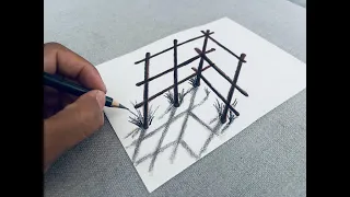 easy 3d drawing on paper for beginners, how to draw 3D