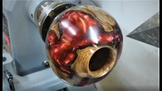 Woodturning - Resin and Rootball