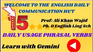 MAKE YOUR CONVERSATION ATTRACTIVE IN ENGLISH || || 15 DAILY COMMUNICATION PHRASAL VERB LWG