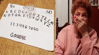 HOMEMADE OUIJA BOARD! WE CONTACTED MY GRANDPA...