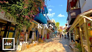 Cozy town Kas, Turkey 😍 Walking tour 2023 | 4K HDR