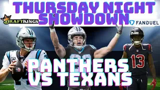 DRAFTKINGS NFL Picks Thursday Night Showdown Week 3 Picks | NFL DFS Picks 2021 PANTHERS VS TEXANS