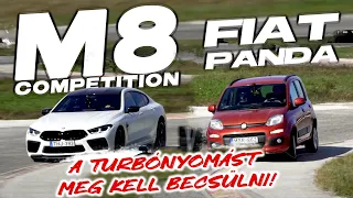 A turbónyomást MEG KELL BECSÜLNI! - Fiat Panda vs. BMW M8 Gran Coupe (Laptiming Ep. 259.)