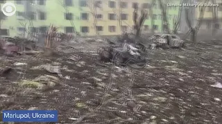 Ukraine releases video of a children's hospital it says was hit by a Russian strike