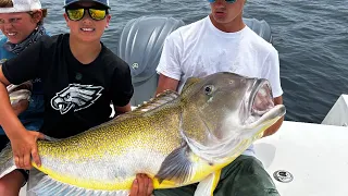 66 lb tile fish caught in NJ! | unofficial jr. World record!!!