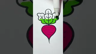 Beet #coloring #coloringpage #colorwithme #satisfyingvideo  #viral #fun #creative #colorful