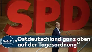 SPD IM WAHLKAMPF: Olaf Scholz - "Wenn ich Bundeskanzler bin, dann wird Ostdeutschland ..."