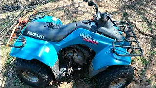 quad runner 160 four wheeler ride and hill climb and talking about YouTube resolution problems