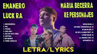 Emanero, Luck Ra, Ke Personajes, Maria Becerra Tendencia 2024 - Colleciones Álbum Popular (Letra)