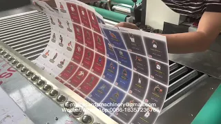 Clear Pause Display Automatic Card Cutting Making Machine Collating Machine