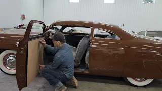 The interior process begins for the 1950 Ford ✂️