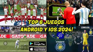 ⚽LOS MEJORES JUEGOS de FUTBOL 2024 PARA ANDROID Y IOS CON GRAFICAZOS 🥵 JUEGOS FUTBOL PARA MOVILES