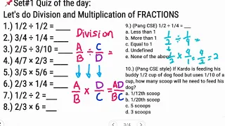 Division and Multiplication of FRACTIONS | step by step