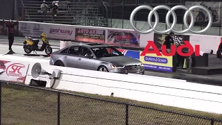 Audi S6 vs Caddilac CTS-V | Drag Race 1/4 Mile