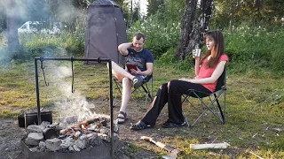 Наша стоянка! 🏕️ Кемпинг на озере Зюраткуль