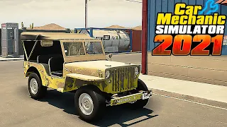 Новое DLC Jeep | RAM - Реставрация Jeep Willys Military - Car Mechanic Simulator 2021 #214