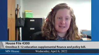 House Education Finance Committee 4/6/22