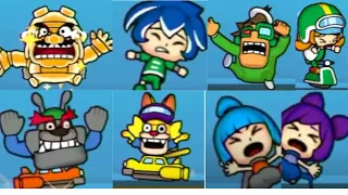 Warioware: Get it Together! | All Stunned Animations