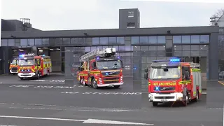 **FULL HOUSE** Basingstoke Fire Station Turnout to a School Fire