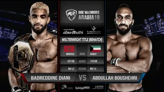 UAE Warriors 40 - Badreddine Diani vs Abdullah Boushehri بدرالدين دياني ضد عبدالله بوشهري