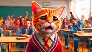 Students Makes Fun Of Cat 😿😩 Sad Cat story🏫 😿 #cat #cute #sadcat