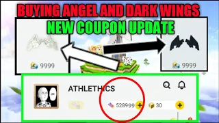 NEW COUPON UPDATE! Buying dark and Angel wings | BlockmanGo