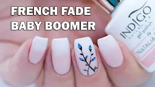 EASY French Fade (Baby Boomer) Nails with Gel Polish + Floral