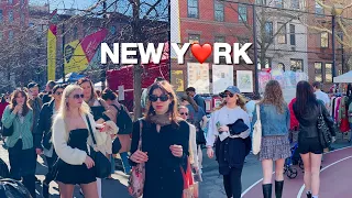 [4K]🇺🇸NYC Walk🗽Happy Spring in New York City 🌷Fun Sunday on Upper West Side | Mar 2024