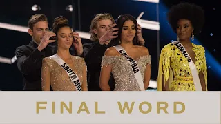 66th MISS UNIVERSE - TOP 3's FINAL WORD! | Miss Universe