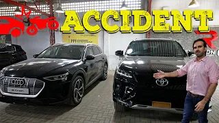 Car Accident | Audi e-tron & Fortuner Legender | Benefit of Paint Protection Film (PPF)