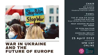 War in Ukraine and the Future of Europe