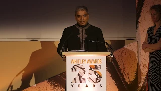 Munir Virani's speech at the Whitley Awards 2018