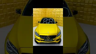 #Mercedes yellow Wrap 💛 full Modified #shorts