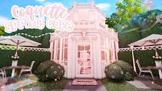 [ roblox bloxburg ] coquette spring cafe ┊꒰ build & tour ꒱┊ itapixca builds