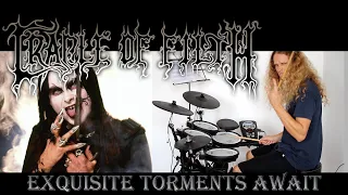 CRADLE OF FILTH drum cover - Exquisite Torments Await (Cryptoriana)
