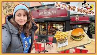 BRITISH Pub at Disneyland Paris? NEW Restaurant in Disney Village | THE ROYAL PUB Review 2023