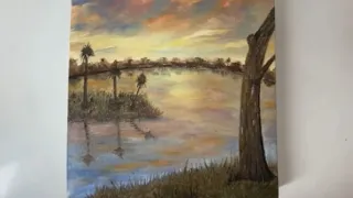 How to  paint special sunset | oil painting | nature