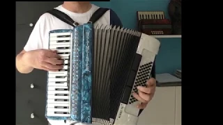 "Blau und Weiß" played on two Weltmeister Achat 72 Accordions