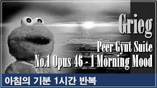 [클래식 노동요] 그리그 - 페르귄트 모음곡 중 "아침의 기분" 1시간 반복^^ Grieg  - Peer Gynt Suite No.1 Op.46 - 1 Morning Mood