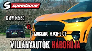 Villanyautók háborúja: BMW i4M50 vs. Mustang Mach-E GT (Speedzone S10E31)