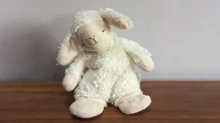 Sleeping, snoring sheep toy