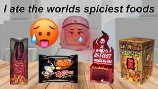 Eating the worlds spiciest foods… *BAD IDEA*
