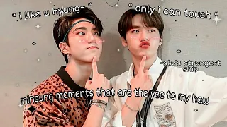 Minsung moments that are the yee to my haw