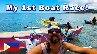 Filipino Bangka Boat Races! Philippines traditions up close! My family from America joins me!