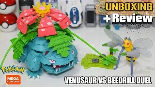 VENUSAUR VS BEEDRILL DUEL POKEMON MEGA CONSTRUX