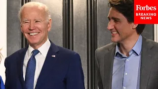 Watch Biden's One-Word Response To Trudeau About Raising Teenagers